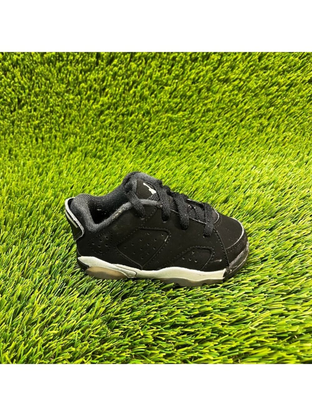 Nike Air Jordan 6 Retro Toddler Size 5C Black Athletic Running Shoes Sneakers